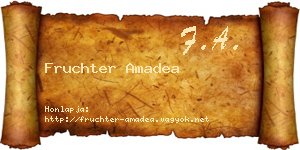 Fruchter Amadea névjegykártya